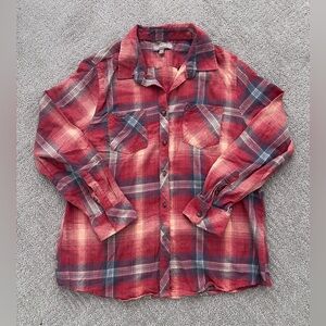 Plaid flannel shirt